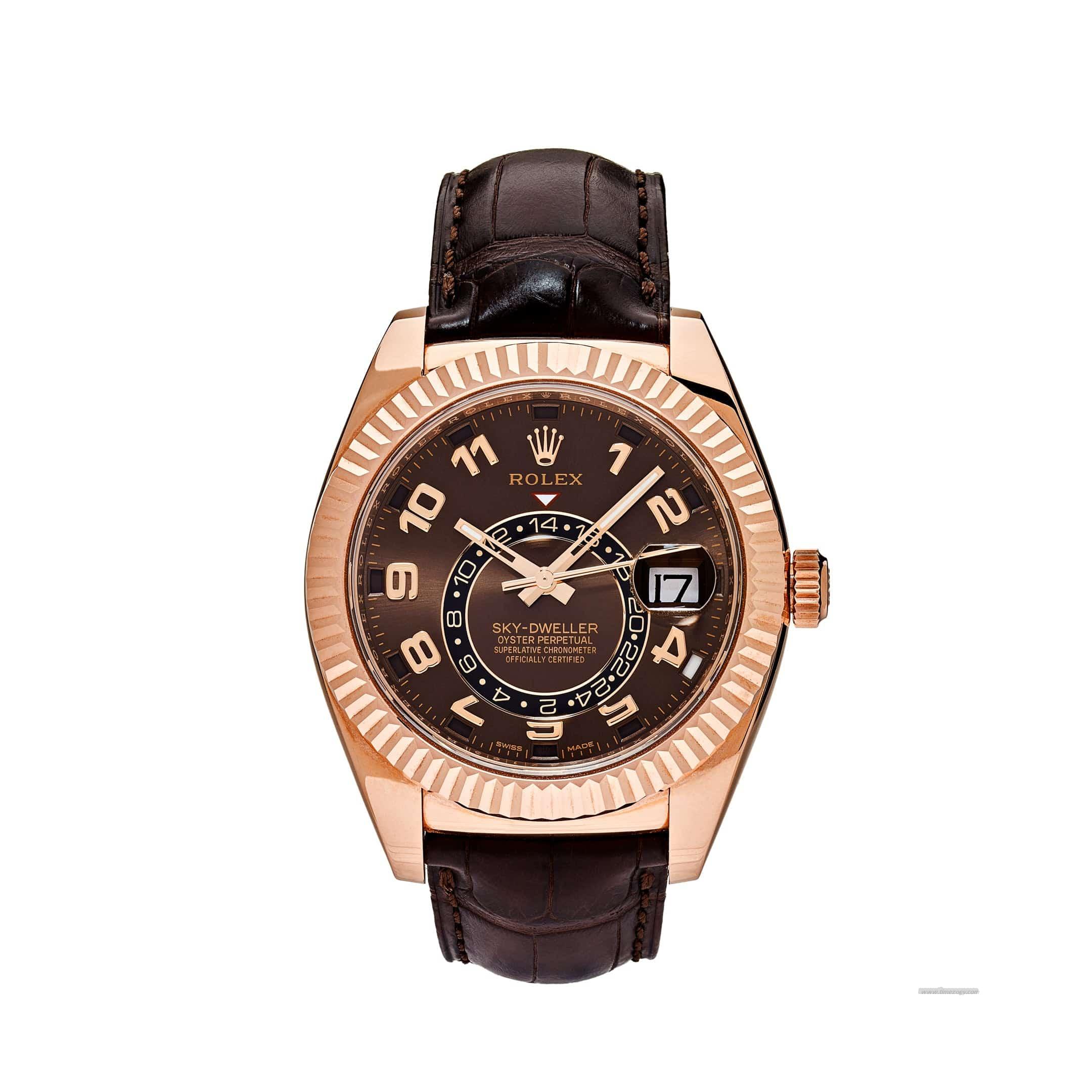 Rolex Sky-Dweller 3ap 1479026135 Rose Gold Chocolate Dial (2016)