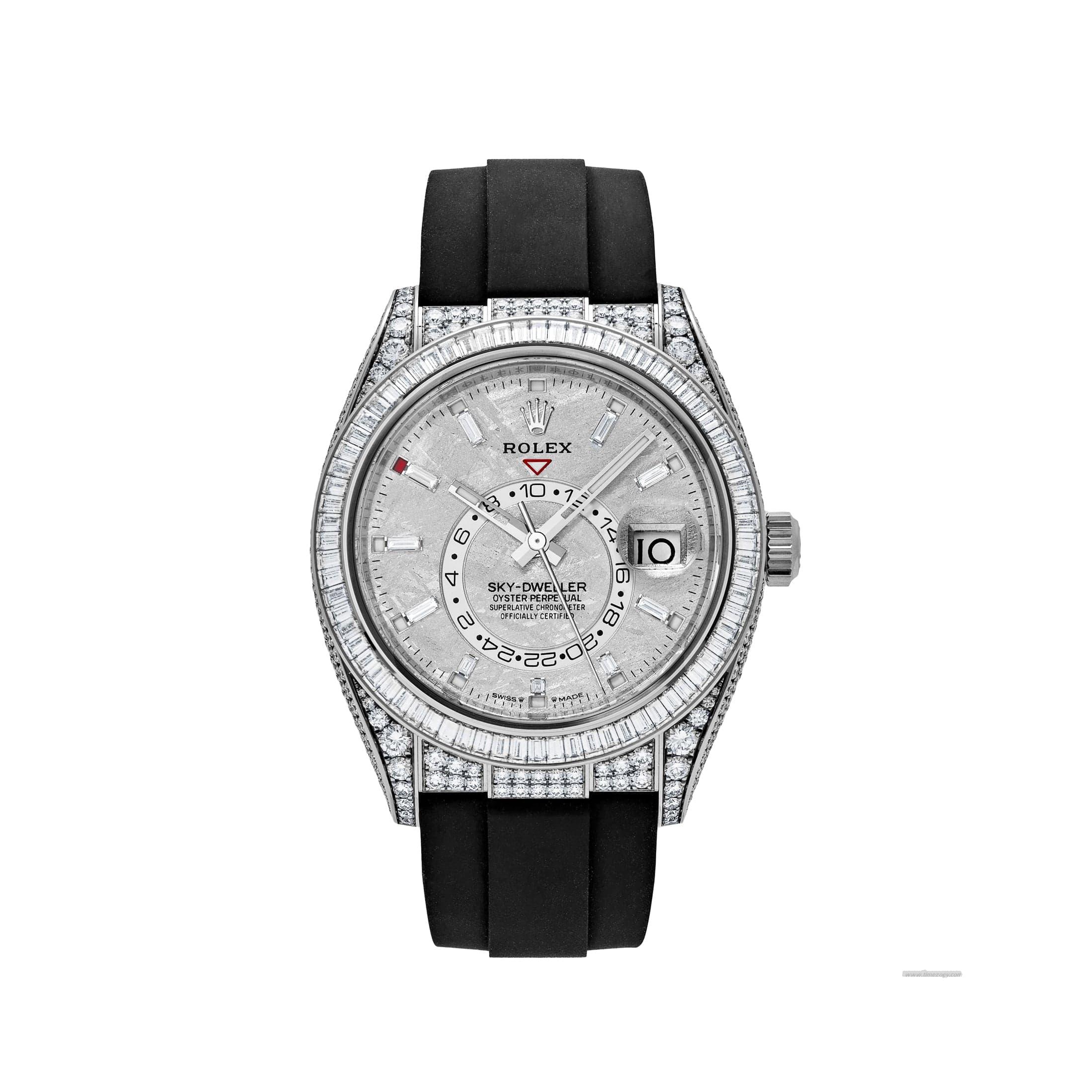 Rolex Sky-Dweller 336259TBtourbillon ringR White Gold Meteorite Dial Diamond Bezel and Case