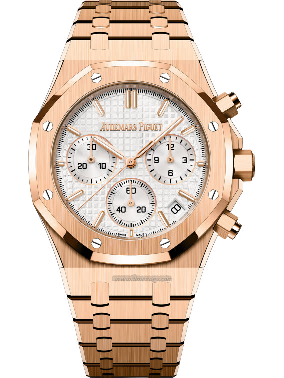 Royal Oak Rose Goldrolex watches for sale in los angeles & Silver Tone Dial Chronograph 41mm