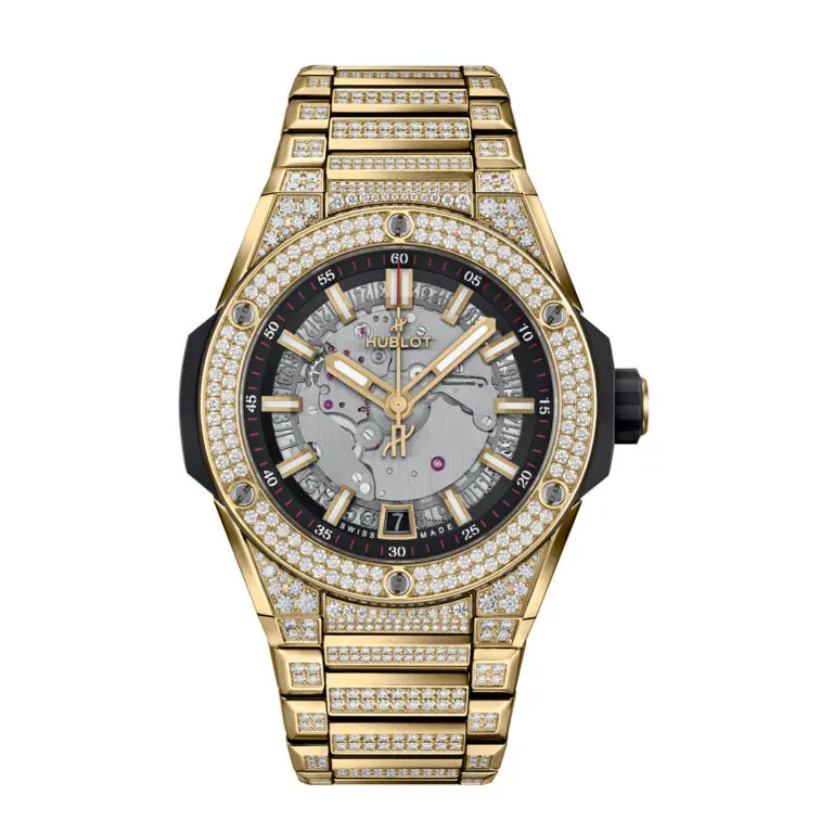 Big Bang Integraaudemars volcanoted Time Only Yellow Gold Pav??