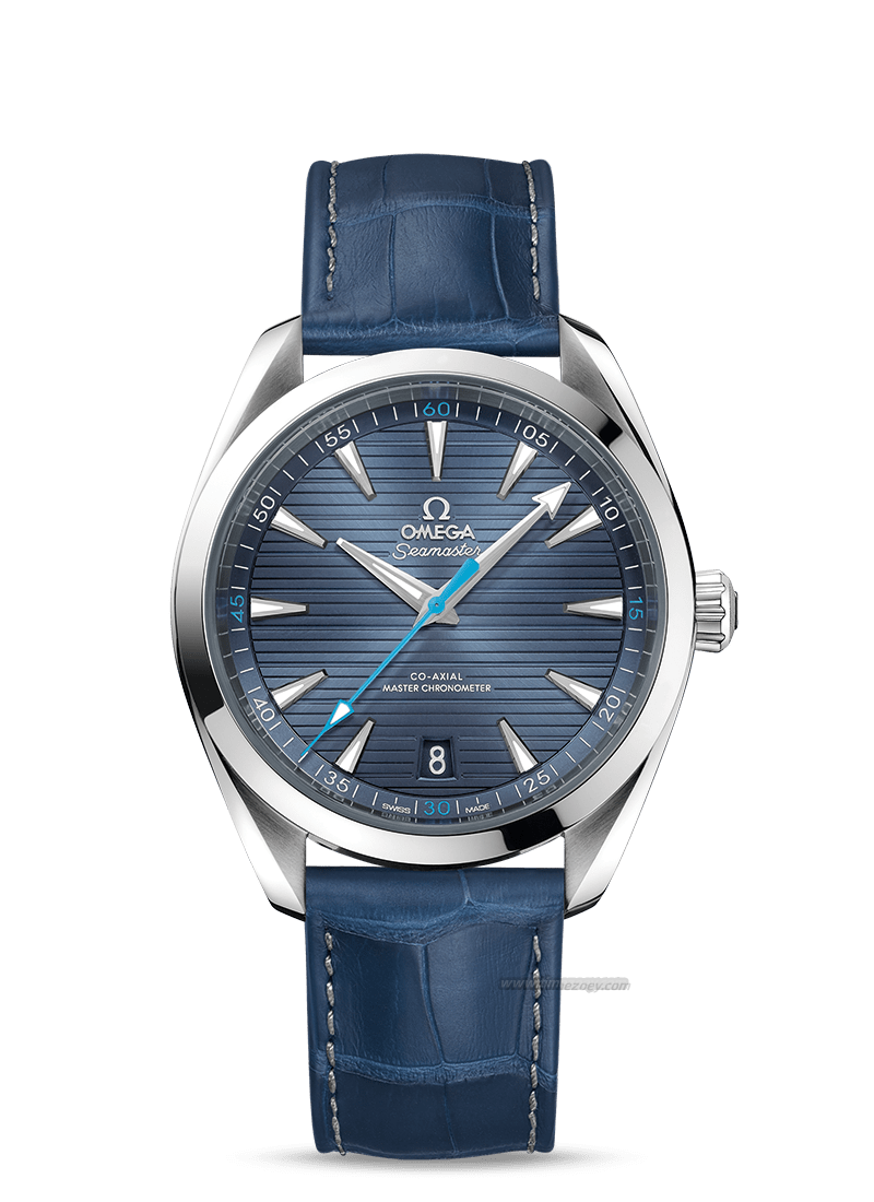 Seamaster Aquarolex blue white gold Terra 150M Light Blue 41mm