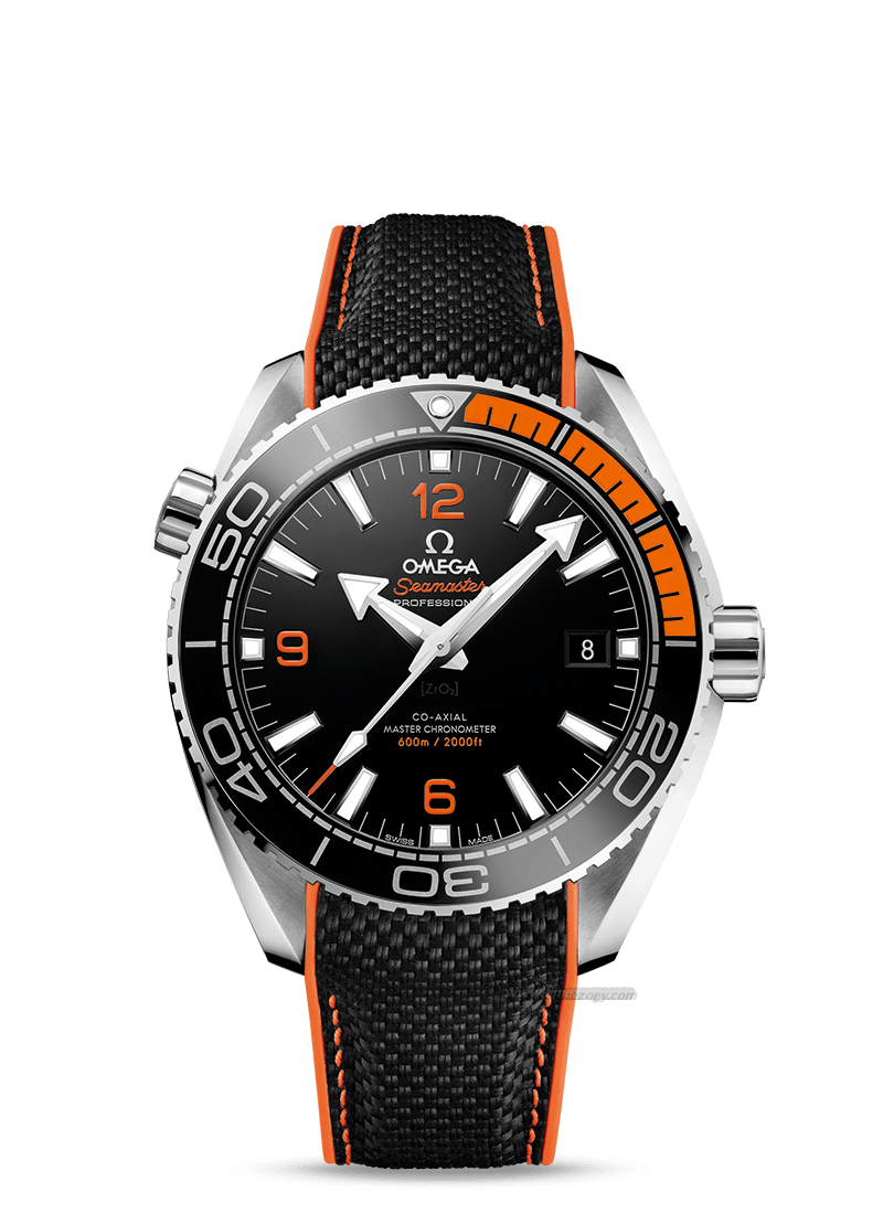 PLANET OCEAN 600M Black/Orange 43.5 mm