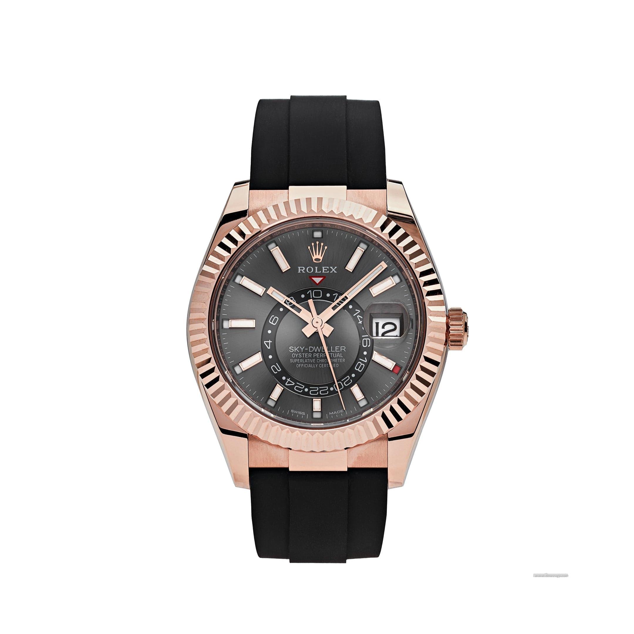 Rolex Sky-Dweller 326235 Rose Gold Rhodium Dial