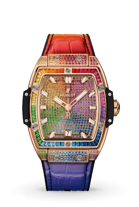 Spirit of Big iced out watch replicaBang King Gold Rainbow 39mm