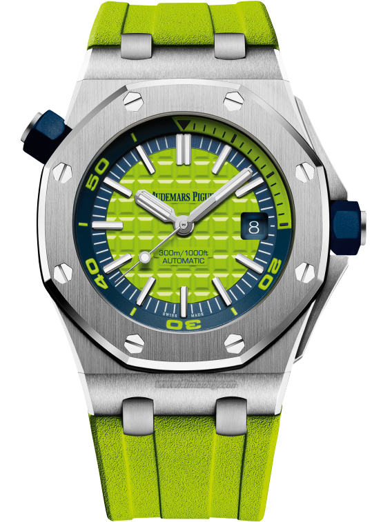 OFFSHORE DIrolex explorer rubber strapVER Green Dial 42 mm