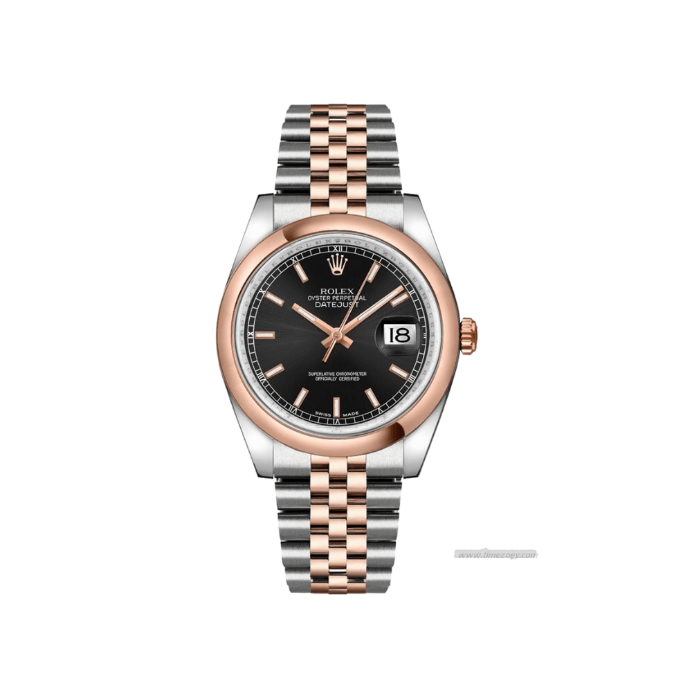 Rolex Datejust 11620rolex submariner date 116613ln1 Stainless Steel Rose Gold Black Dial