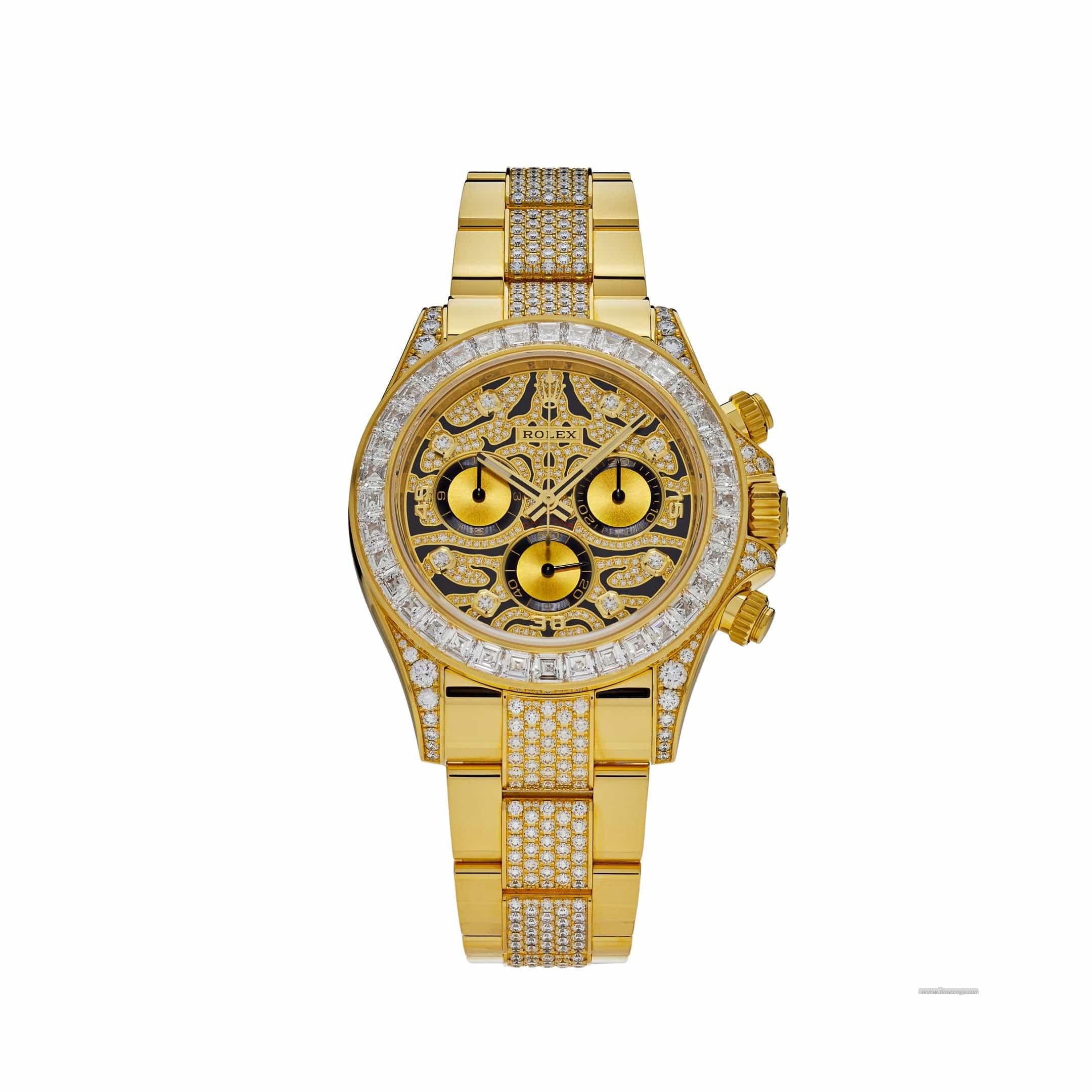 Rolex Daytona 'Eye of the rolex 41mm wimbledonTiger' 116598TBR Yellow Gold Diamond Accents (2022)