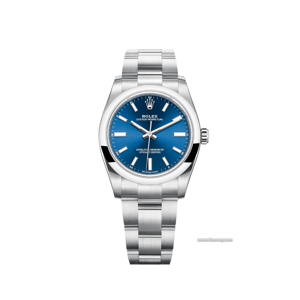 Rolex Oyster Perpetaudemars piguet roo diver jf 10 15703ual 124200 Stainless Steel Blue Dial