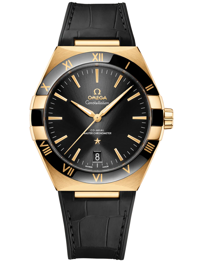 CONSTELLATION COaap gold black face??AXIAL MASTER CHRONOMETER 41 MM