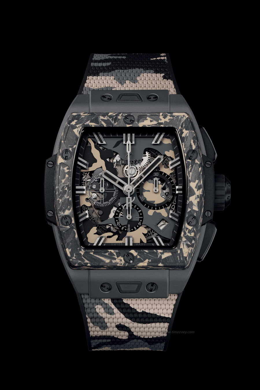 Spirit of Big Bgold concord watchesang Ceramic Carbon Beige Camo