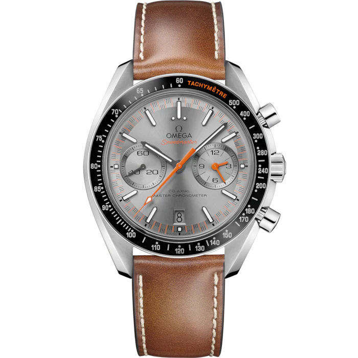 Speedmaster Racinsuper clone tudorg 44.25 mm, steel on leather strap