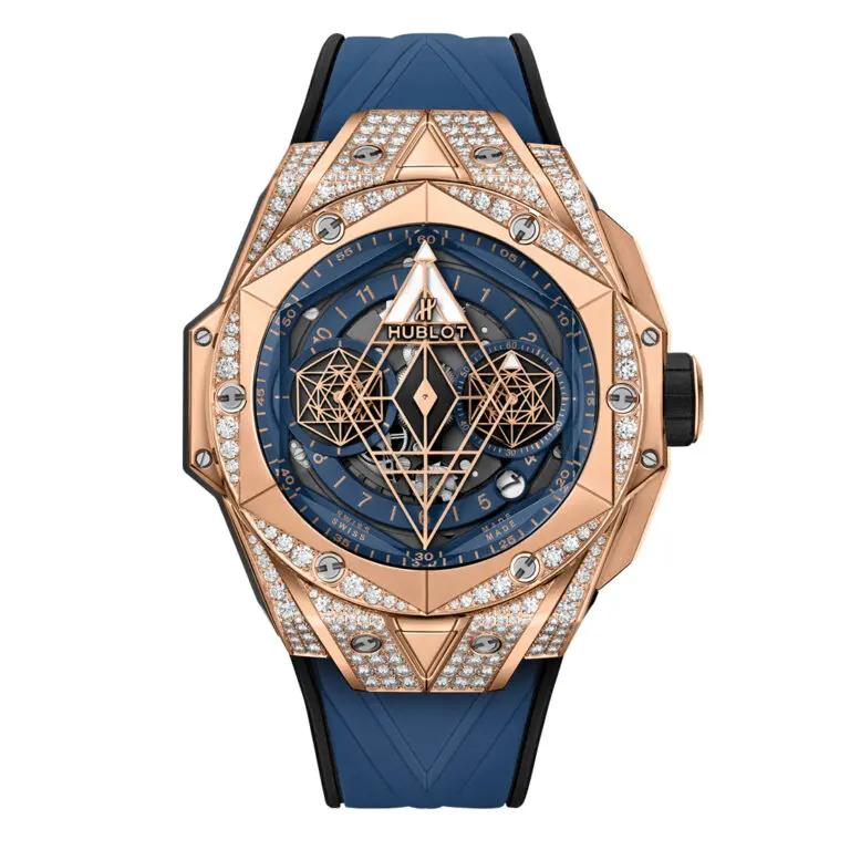 Big Bang Sang Bleu II Kpatek philippe nautilus leather straping Gold Blue Pav?? 418.OX.5108.RX.1604.MXM20