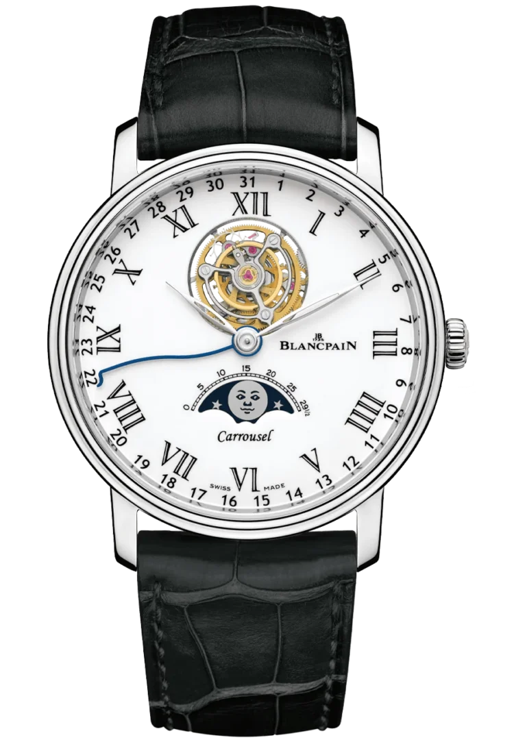 Blancpain Villeret Carroupatek 3923sel Phases de Lune Limited Edition Mena??s Watch