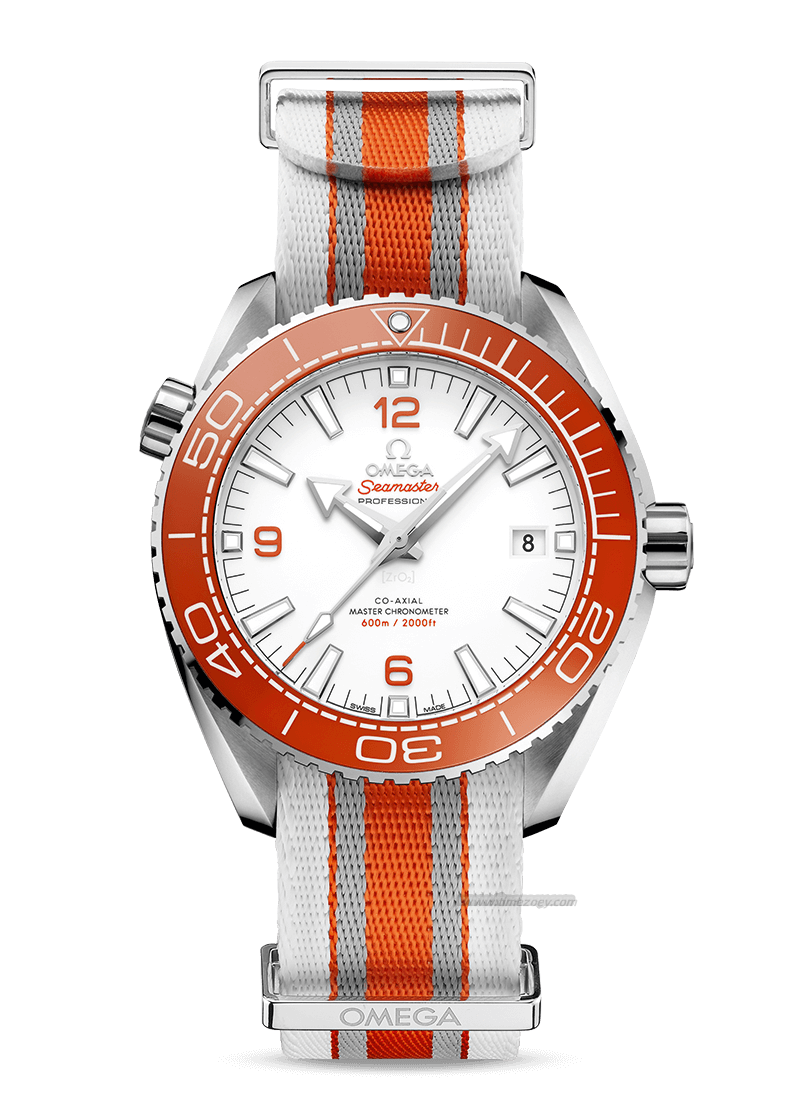 PLANET OCEAN rolex with black face600M White/Orange 43.5 mm