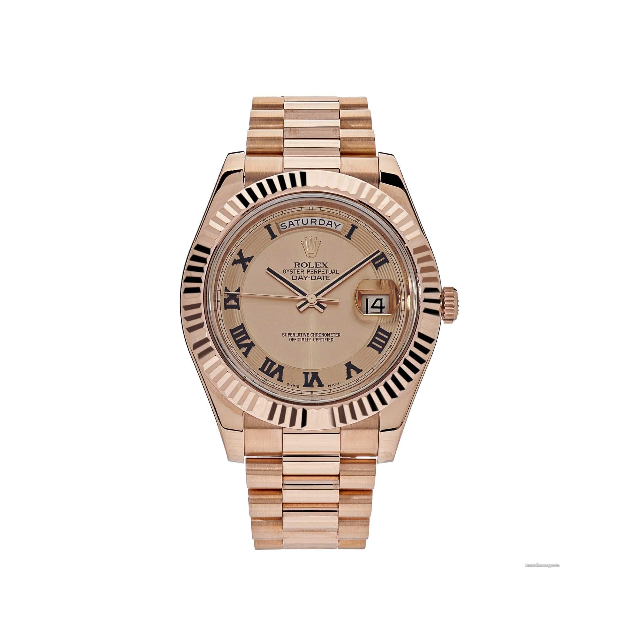 Rolex Day-Dateprestigewatches.com 218235 Rose Gold Pink Dial