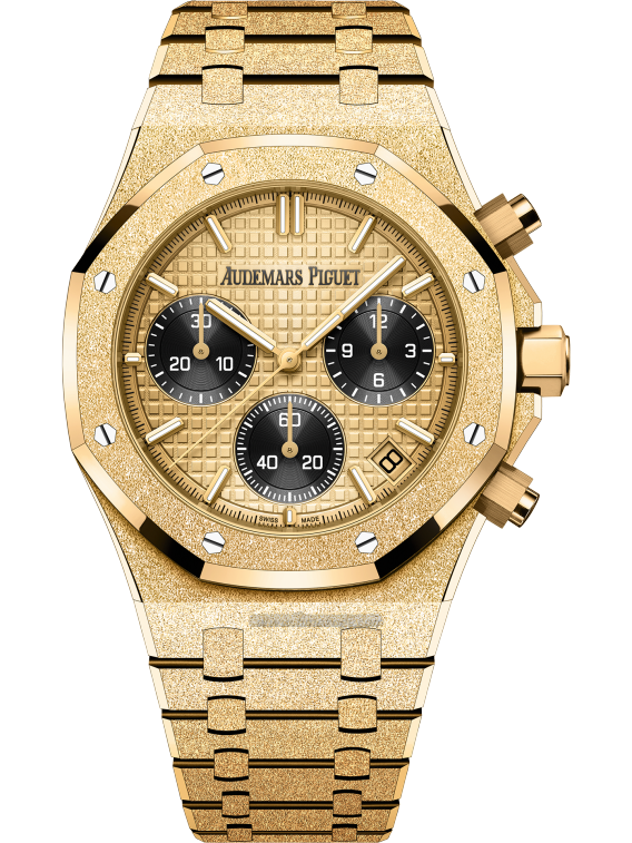 Royal Oak Brusrolex grey facehed Gold Chronograph 41 mm