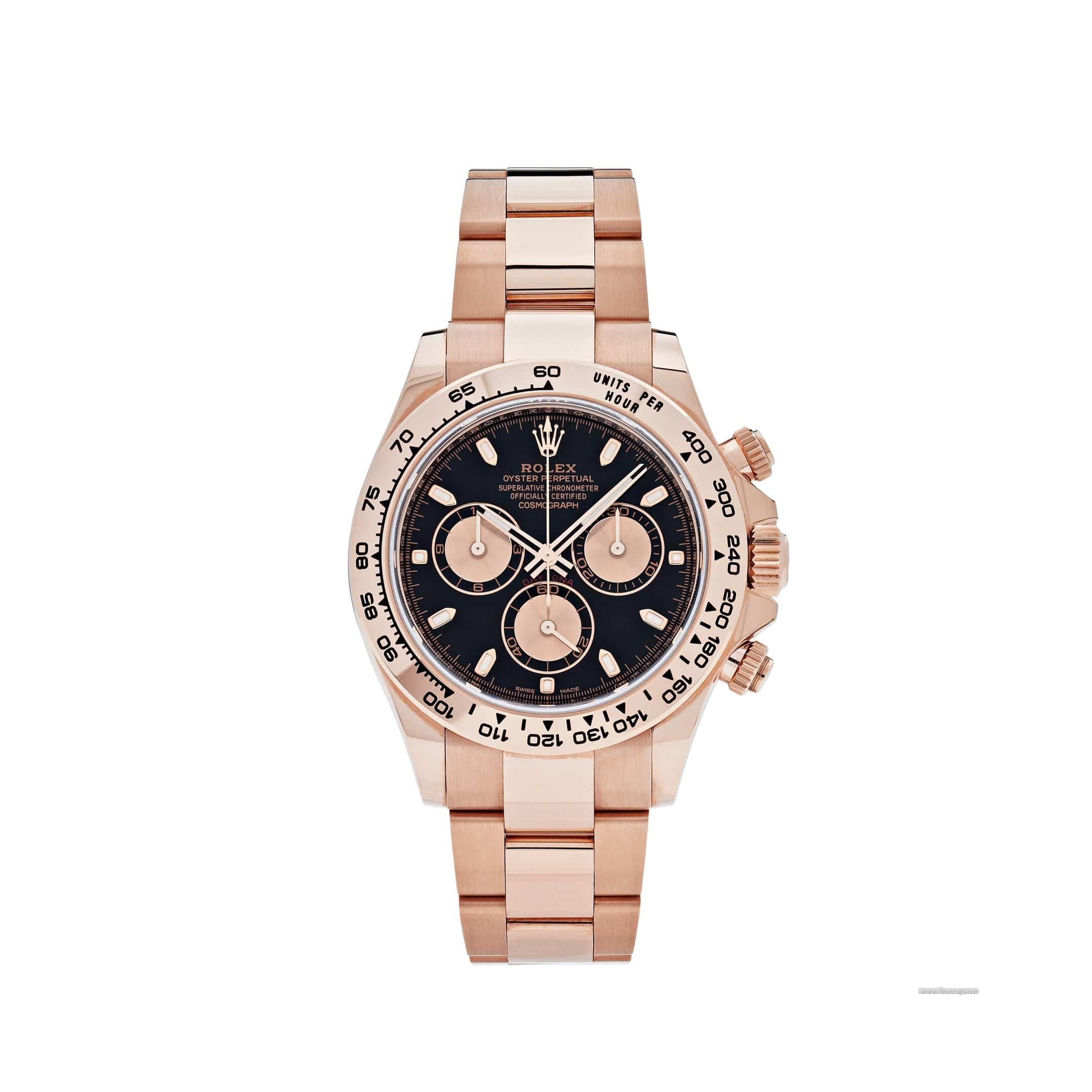 Rolex Daytona 11used rolex for sale fort worth6505 Rose Gold Black Dial (2019)