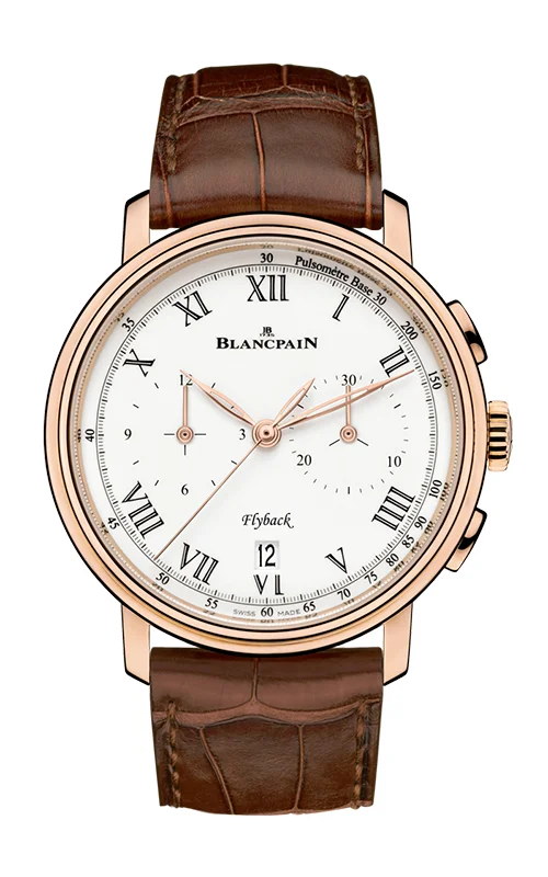 Blancpain Villeret Chrbatman refonographe Flyback Pulsometre Mena??s Watch